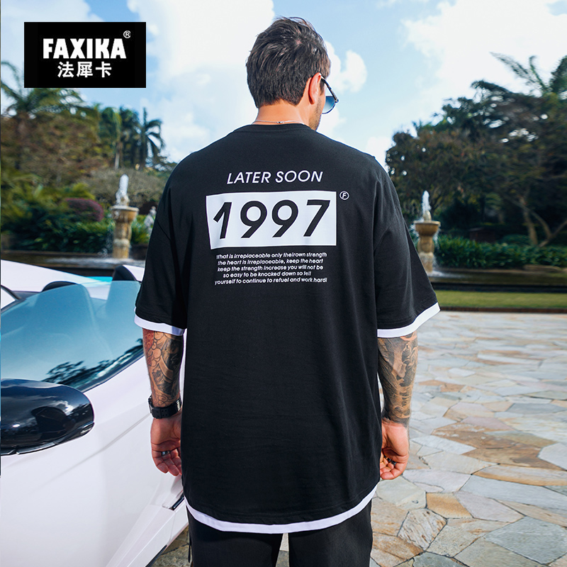 เสื้อยืดผู้ชายอ้วน S-5XL(อกเสื้อ39-51นิ้ว)