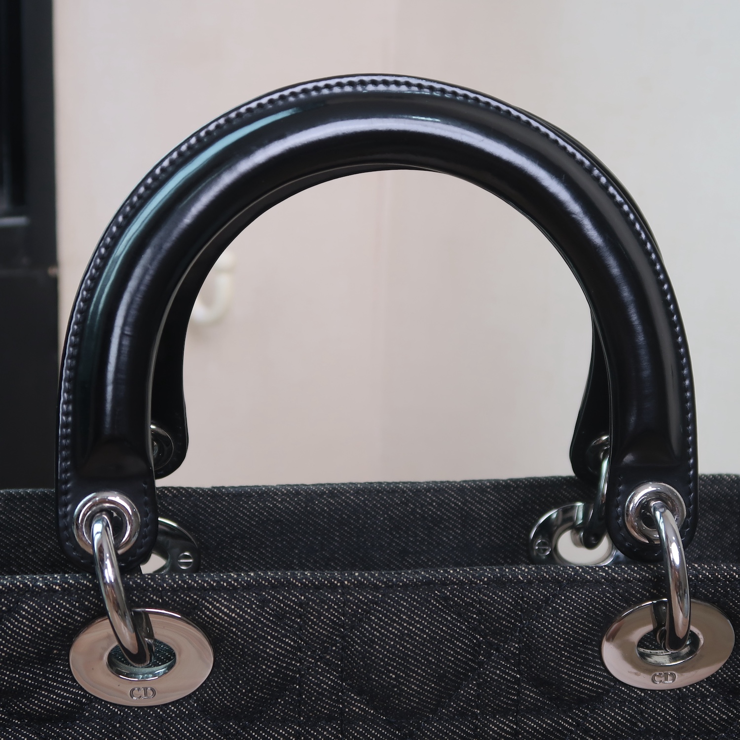 Christian Dior Black Danim Lady 10" SHW