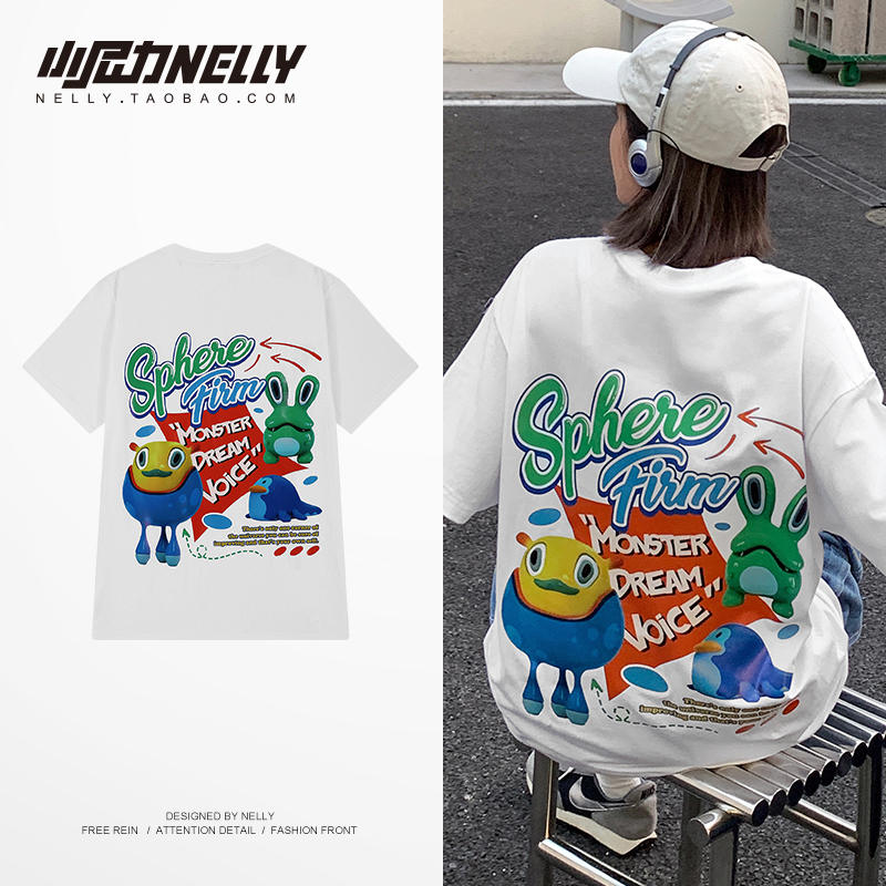 เสื้อยืดคอกลม ผู้ชาย เสื้อยืดผู้ชายเกาหลี เสื้อยืดเกาหลี แบรนด์ NELLY