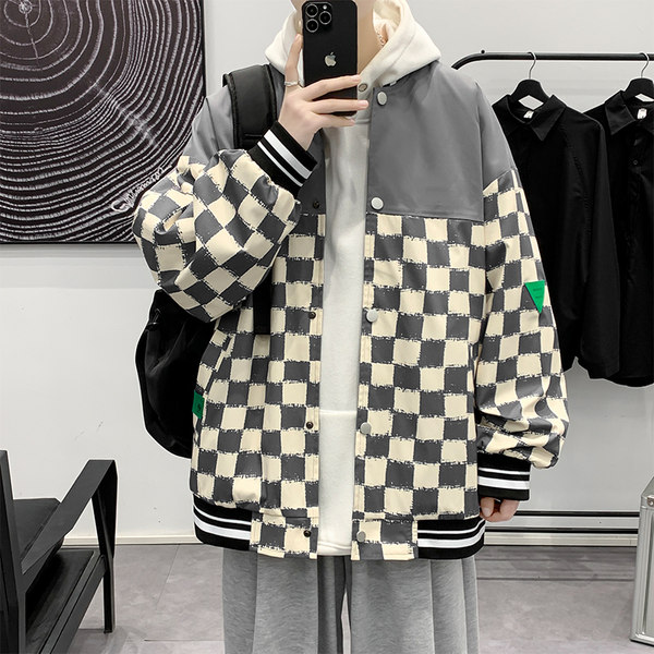 เสื้อแจ็คเก็ตเบสบอล เสื้อคลุม เสื้อแขนยาวสไตล์เกาหลี