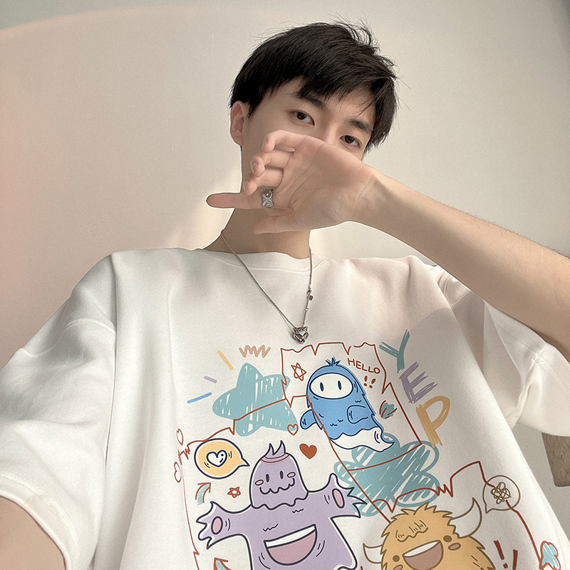 เสื้อยืดผู้ชายอ้วน M-5XL
