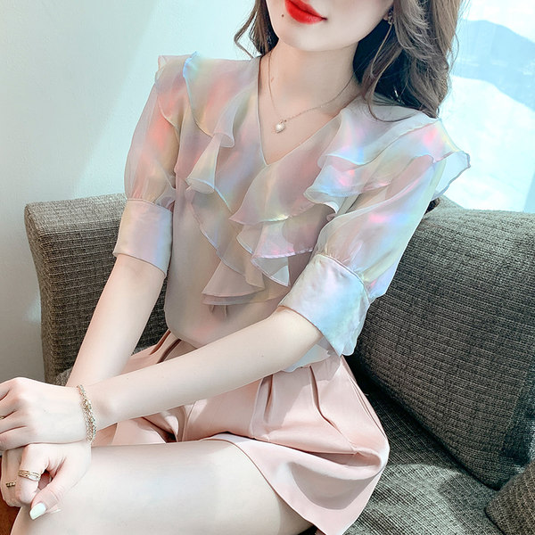เสื้อชีฟองเกาหลี เสื้อชีฟองสวยๆ