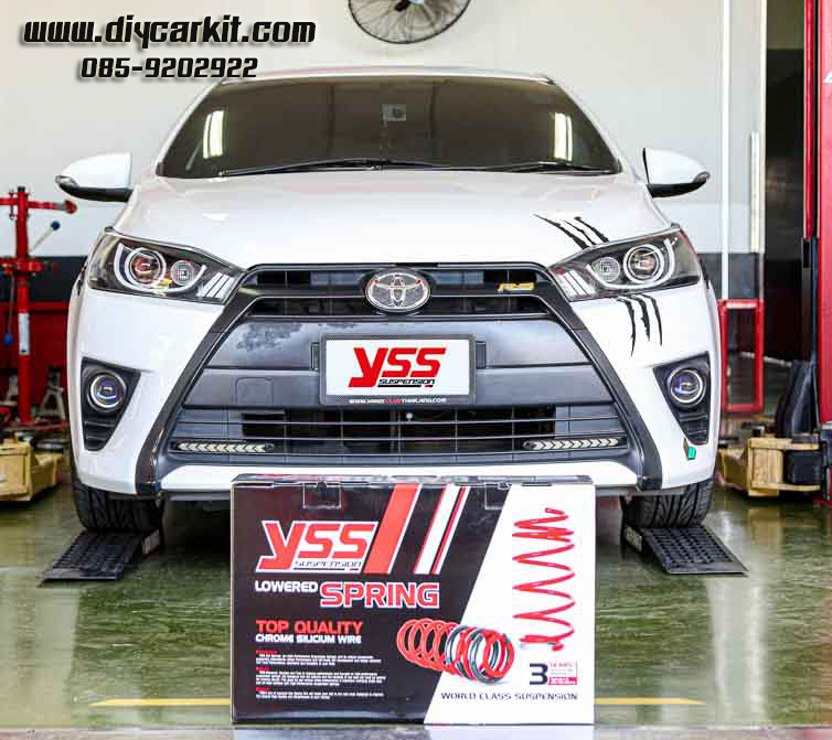 YSS สปริงรถยนต์ TOYOTA YARIS ปี 2013-2024 (สเเตนดาร์ด เเละโหลด)