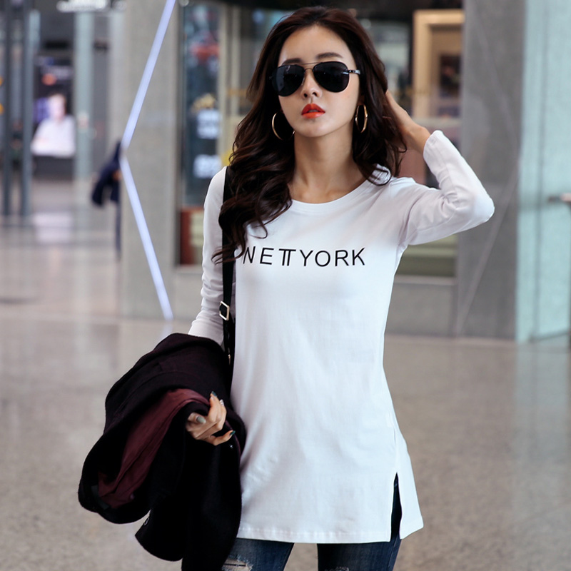 เสื้อยืดแฟชั่น Spring new Korean wave sleeve t-shirt