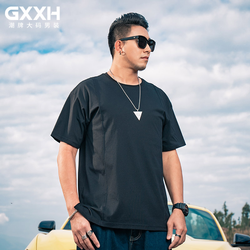 เสื้อยืดผู้ชายอ้วน S-5XL(อกเสื้อ39-51นิ้ว)