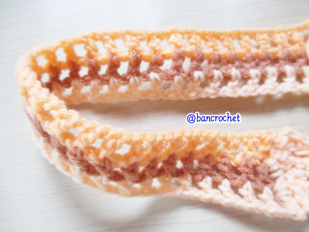 Bancrochet ที่คาดผมถักโครเชต์ crochet headband หลากสี 1-1.5*13 inch