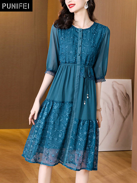 เดรสวัยผู้ใหญ่40-60ปี เดรสคุณแม่ ชุดเดรสทำงานวัยผู้ใหญ่ แบรนด์ MAMA DRESS