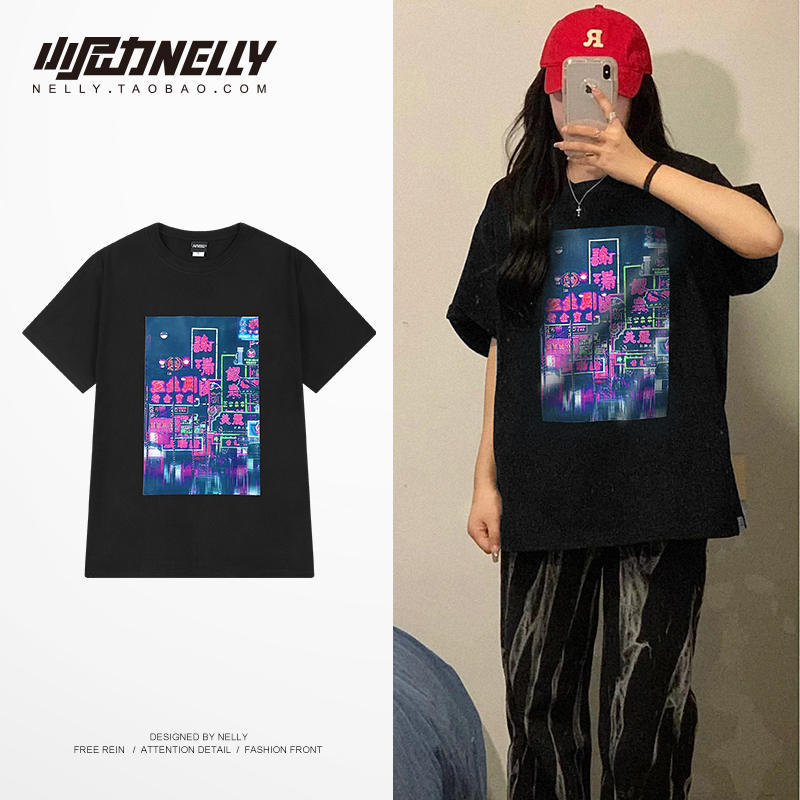 เสื้อยืดคอกลม ผู้ชาย เสื้อยืดผู้ชายเกาหลี เสื้อยืดเกาหลี แบรนด์ NELLY