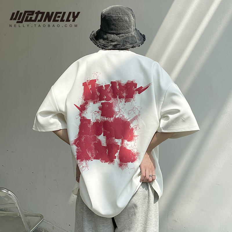เสื้อยืดคอกลม ผู้ชาย เสื้อยืดผู้ชายเกาหลี เสื้อยืดเกาหลี แบรนด์ NELLY