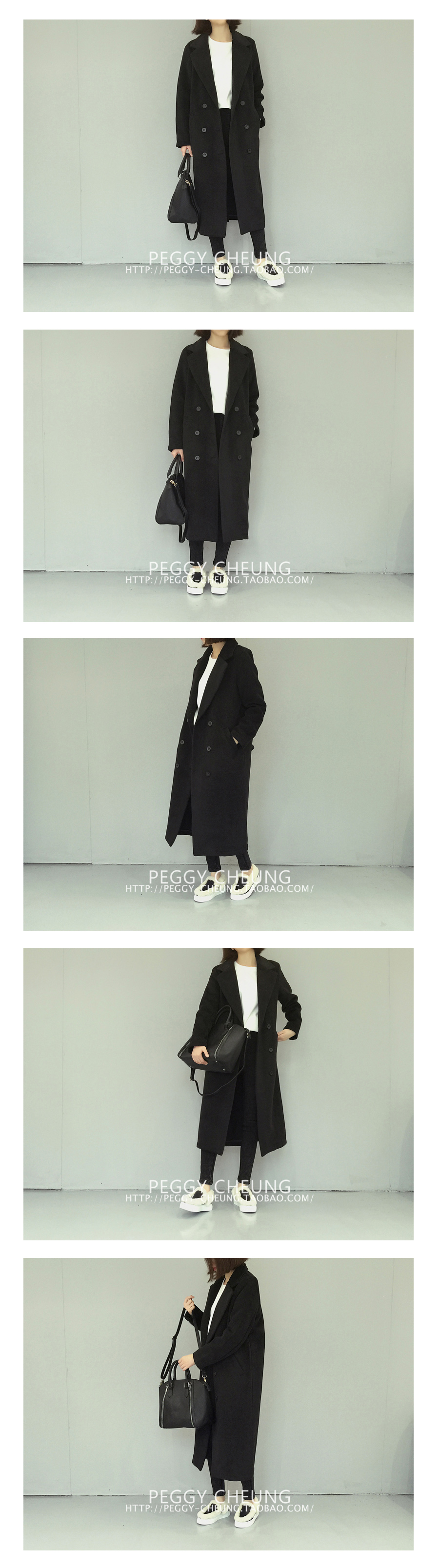 เสื้อโค้ทกันหนาว ยาว 36.5 นิ้ว ผ้าสำลีบาง มีซับใน เนื้อเบา พร้อมส่ง same pic