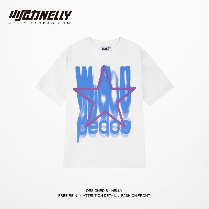เสื้อยืดคอกลม ผู้ชาย เสื้อยืดผู้ชายเกาหลี เสื้อยืดเกาหลี แบรนด์ NELLY