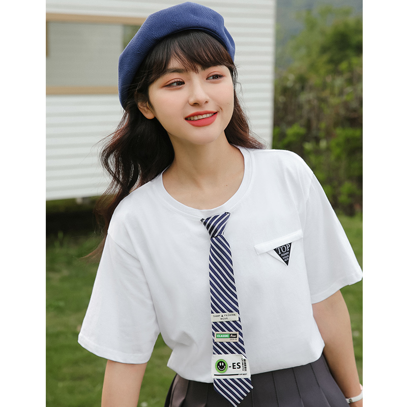 เสื้อผ้าวัยรุ่นเกาหลี เสื้อยืดวัยรุ่นผู้หญิง มีขนาด S M L XL