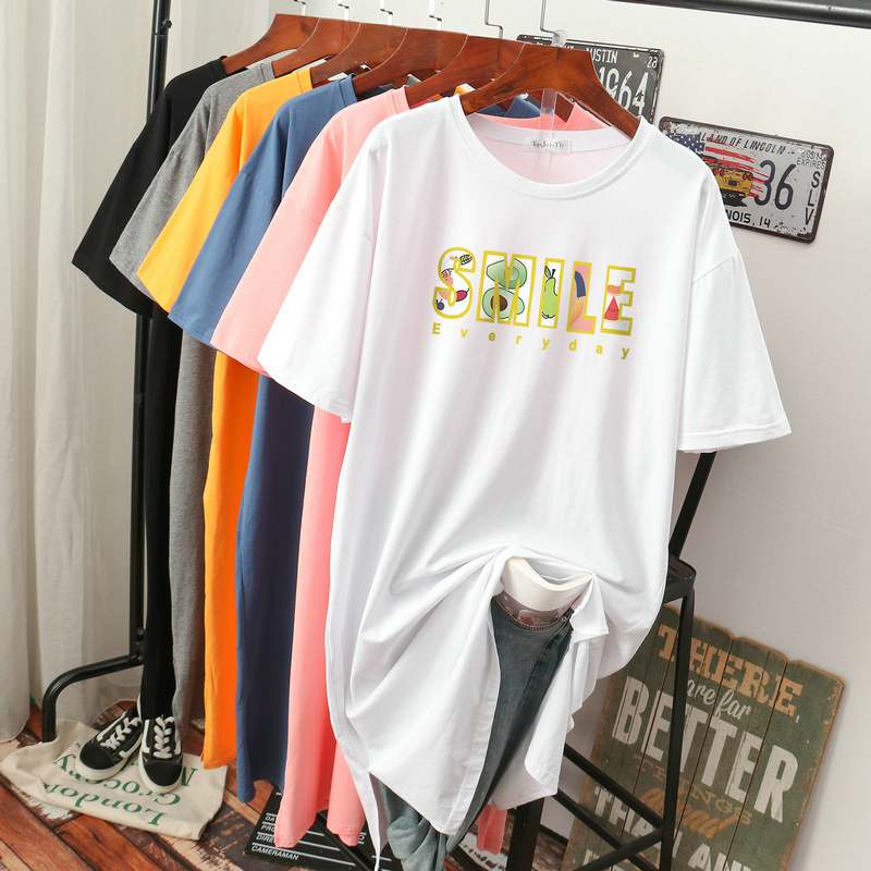 เดรสสไตล์เสื้อยืด S-3XL(อกเสื้อยืด 43- 51 นิ้ว)ใส่สบายๆอยู่บ้าน ใส่นอน