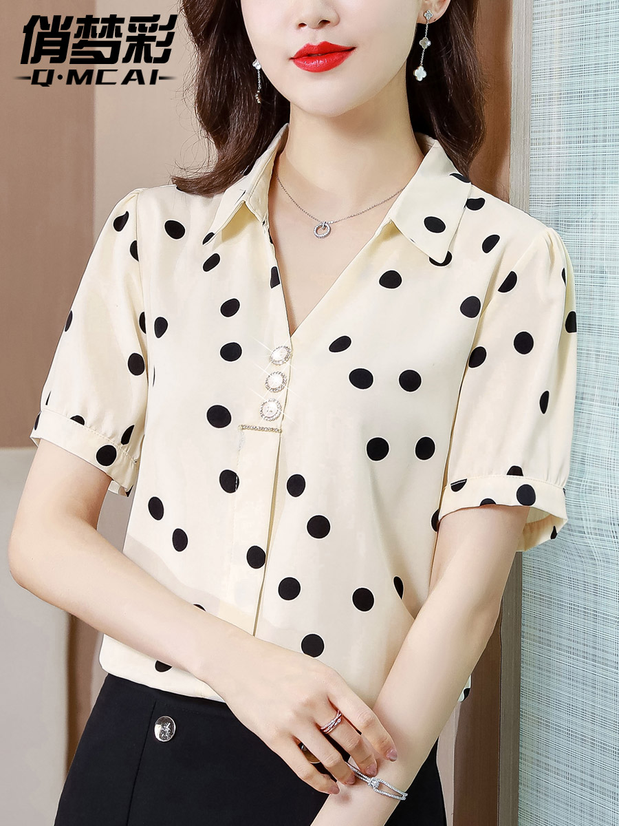เสื้อชีฟอง เสื้อแฟชั่นสุภาพสตรีวัยผู้ใหญ่ มีไซต์ อก34นิ้ว-43นิ้ว