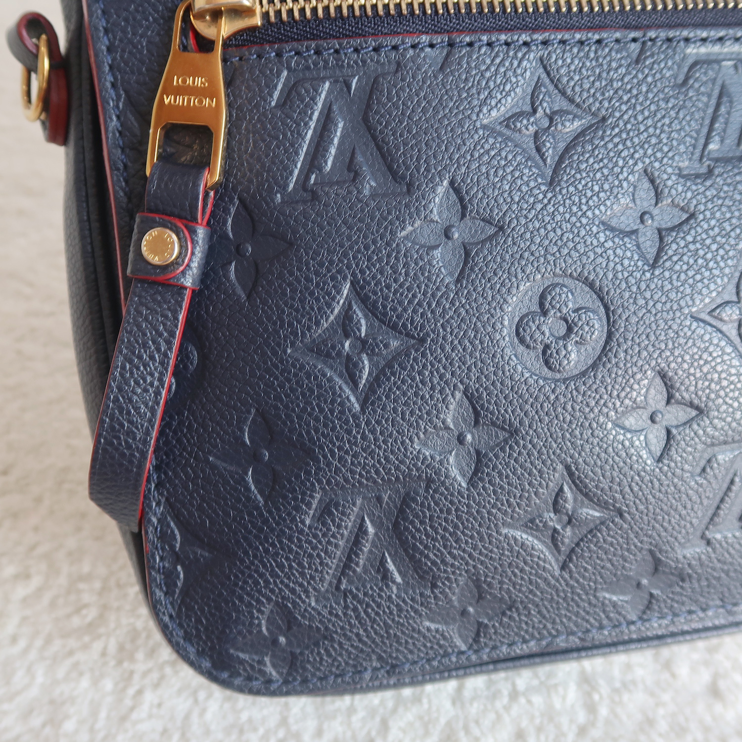 Louis Vuitton Blue Monogram Empreinte Metis Pochette