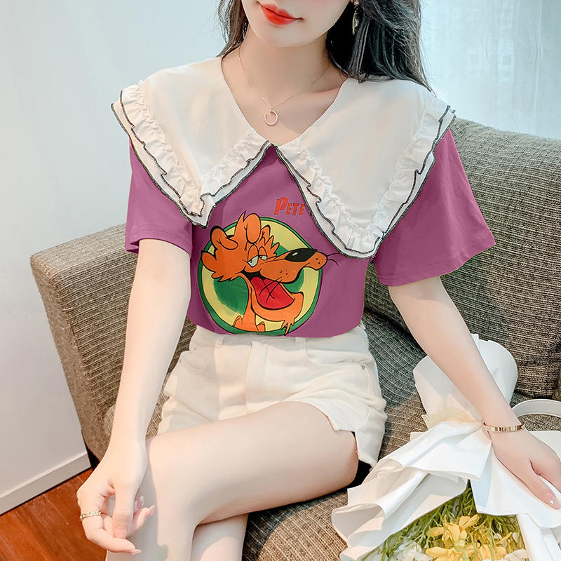 เสื้อยืดวัยรุ่นน่ารักๆ เสื้อวัยรุ่นแขนสั้น เสื้อผ้าวัยรุ่นเกาหลี แบรนด์ Wiyike