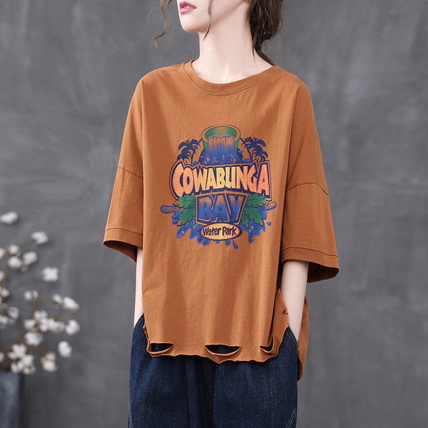 เสื้อยืดวินเทจ ฟรีไซส์อกเสื้อประมาณ 38-42