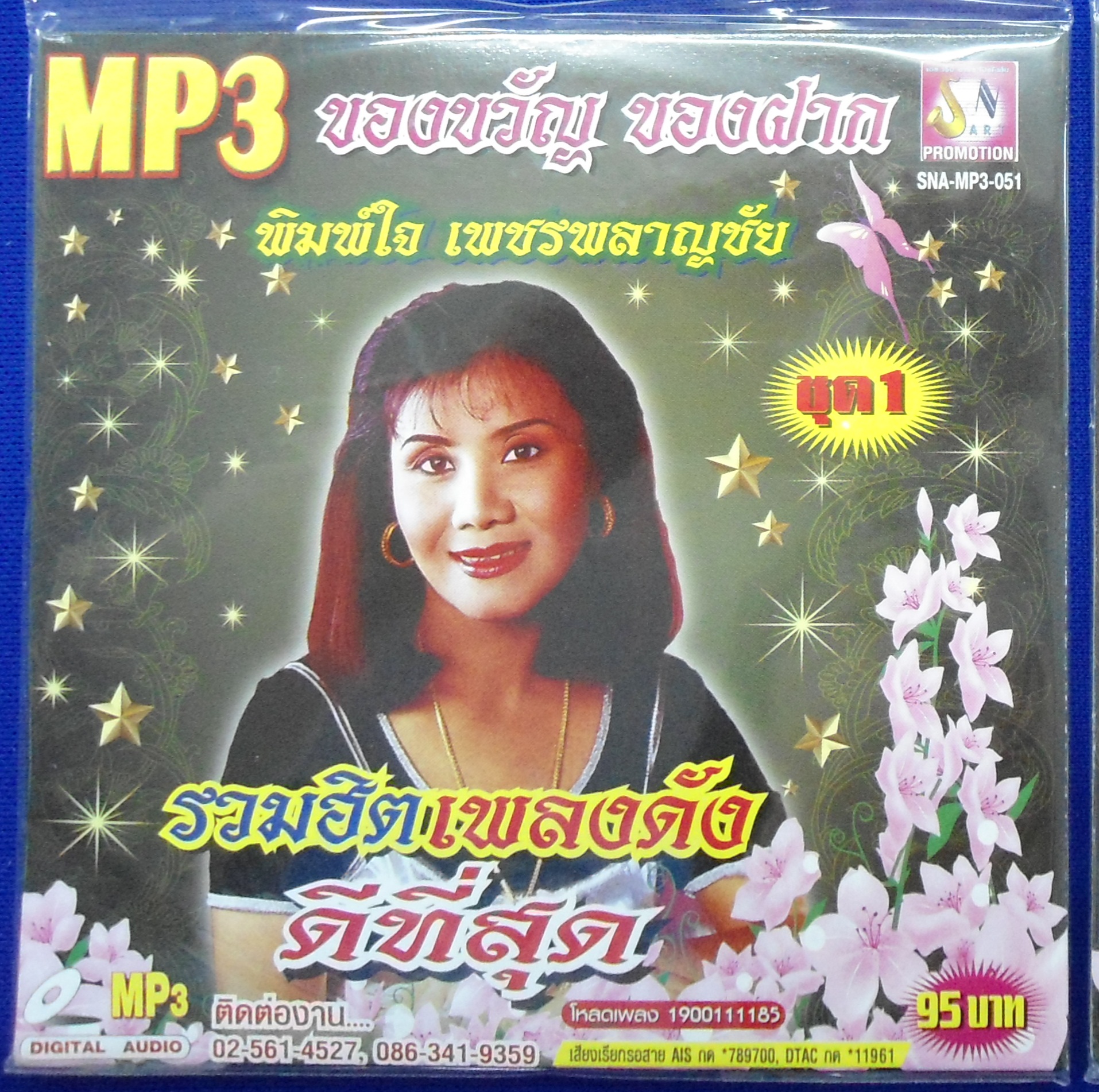MP3 รวมฮิตเพลงดังดีที่สุด พิมพ์ใจ เพชรพลาญชัย ชุดที่ 1