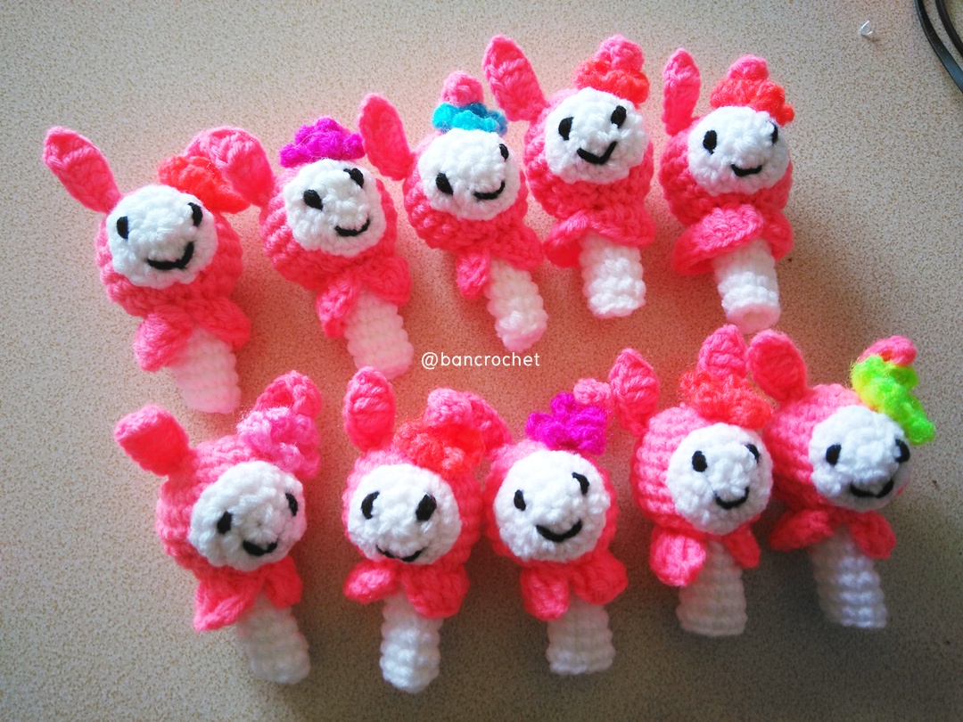 ที่ครอบหัวดินสอ ตุ๊กตามายเมโลดี้ (pencil cover) ชมพู 2 นิ้ว