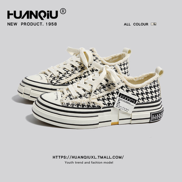 รองเท้าผ้าใบ ผู้หญิง รองเท้าแฟชั่นสำหรับผู้หญิง รองเท้าแฟชั่น รองเท้าผู้หญิง แบรนด์ HUANQIU SINCE 1958