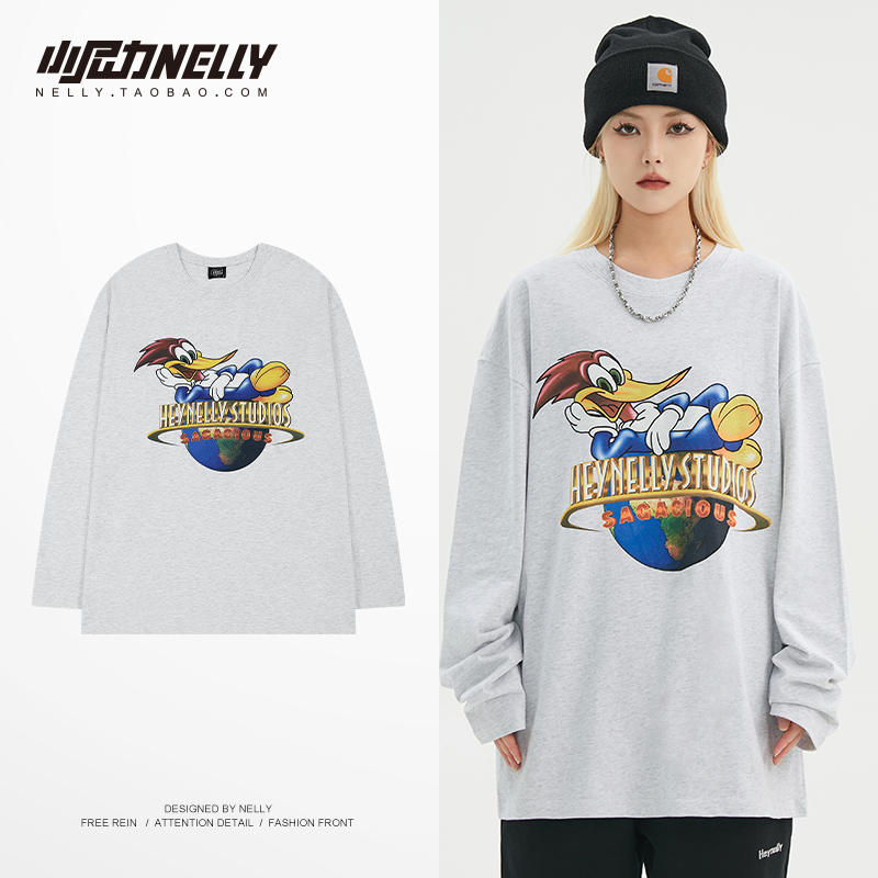 เสื้อยืดคอกลม ผู้ชาย เสื้อยืดผู้ชายเกาหลี เสื้อยืดเกาหลี แบรนด์ NELLY