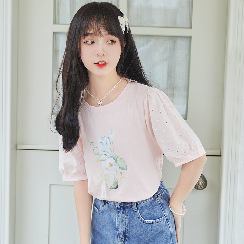 เสื้อผ้าวัยรุ่นเกาหลี เสื้อยืดวัยรุ่นผู้หญิง มีขนาด S M L XL