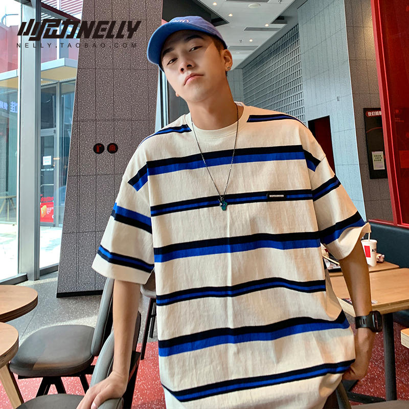 เสื้อยืดคอกลม ผู้ชาย เสื้อยืดผู้ชายเกาหลี เสื้อยืดเกาหลี แบรนด์ NELLY