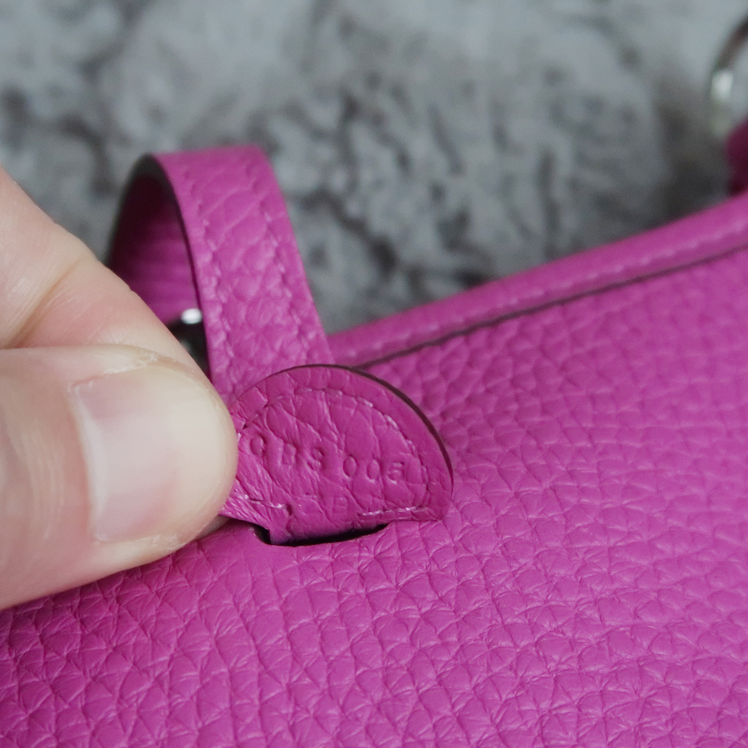 Hermes Magnolia Clemence Leather Evelyne TPM 16 CM PHW