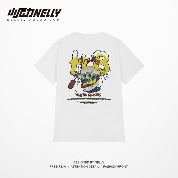 เสื้อยืดคอกลม ผู้ชาย เสื้อยืดผู้ชายเกาหลี เสื้อยืดเกาหลี แบรนด์ NELLY