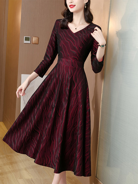 เดรสวัยผู้ใหญ่40-60ปี เดรสคุณแม่ ชุดเดรสทำงานวัยผู้ใหญ่ แบรนด์ MAMA DRESS
