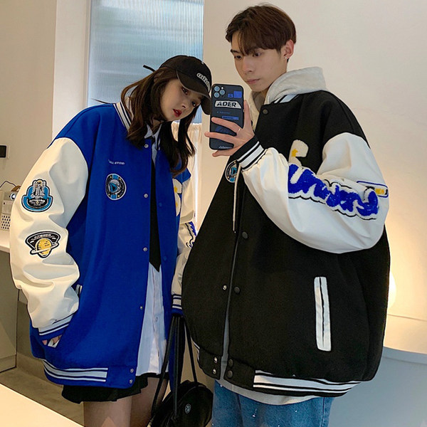 เสื้อแจ็คเก็ตเบสบอล เสื้อคลุม เสื้อแขนยาวสไตล์เกาหลี