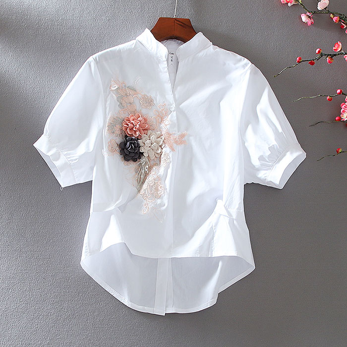 เสื้อลินิน เสื้อผ้าฝ้ายลินิน เสื้อเชิ้ตผ้าลินิน ปักลายสวยๆด้วยด้าย สไตล์VINTAGE BY Dreamroom