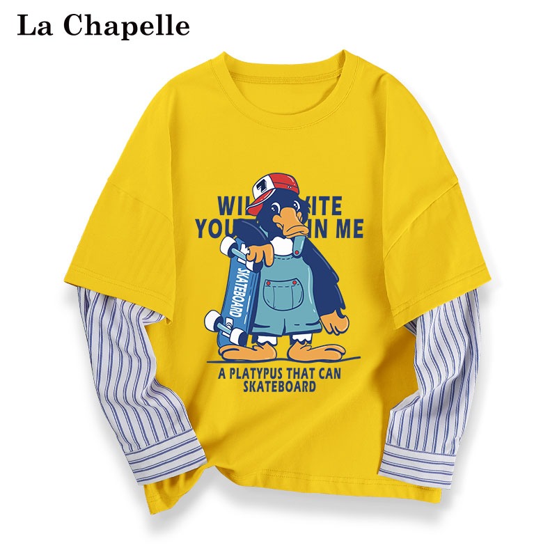 เสื้อยืดเด็ก La Chapelle แขนยาว สั่งได้ขนาด 110-160
