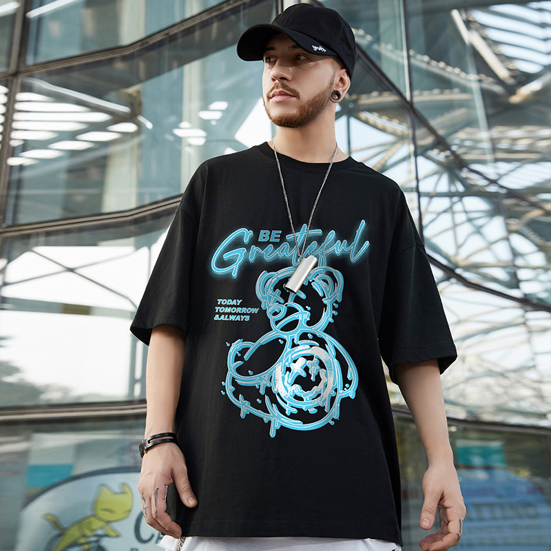 เสื้อยืดผู้ชายอ้วน S-5XL(อกเสื้อ39-51นิ้ว)