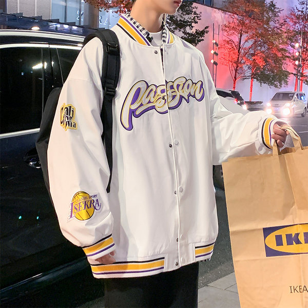 เสื้อแจ็คเก็ตเบสบอล เสื้อคลุม เสื้อแขนยาวสไตล์เกาหลี
