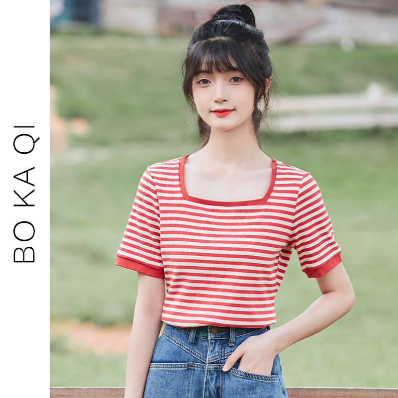 เสื้อผ้าวัยรุ่นเกาหลี เสื้อยืดวัยรุ่นผู้หญิง มีขนาด S M L XL
