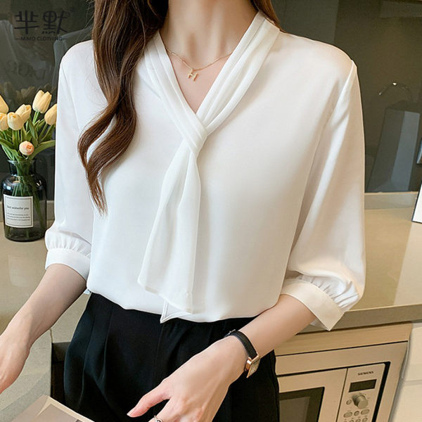 เสื้อชีฟองเกาหลี เสื้อชีฟองสวยๆ