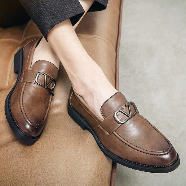 รองเท้าหนังผู้ชาย มีไซส์39-44 รองเท้าโลฟเฟอร์ชาย Slip-On Shoes