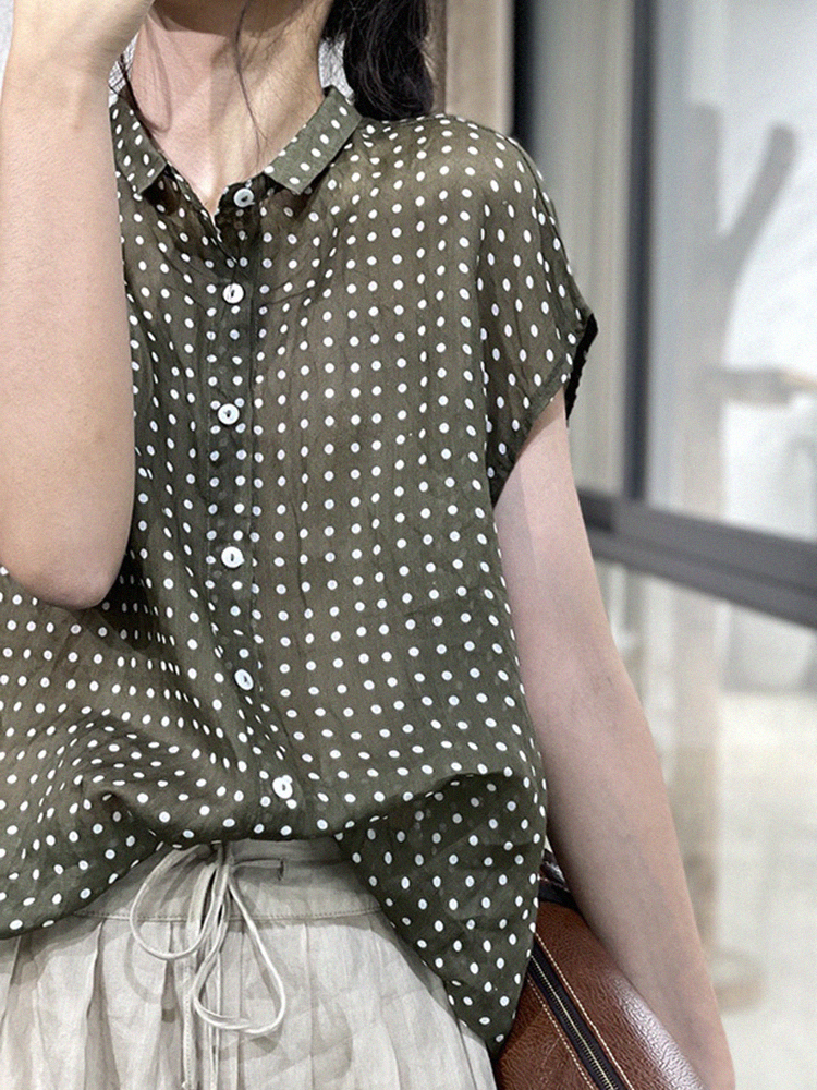 เสื้อลินิน เสื้อผ้าฝ้ายลินิน เสื้อเชิ้ตผ้าลินิน S M l XL จากแบรนด์ ZIMO