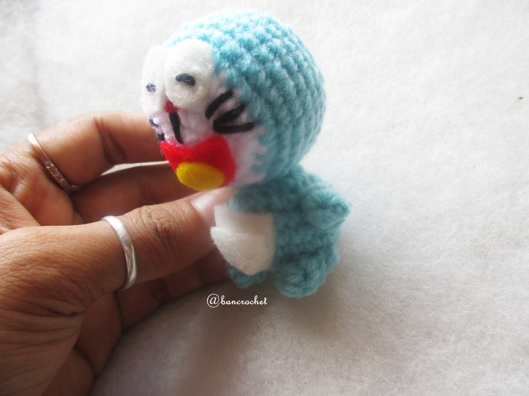 พวงกุญแจโดเรม่อนถัก doraemon amigurumi crochet