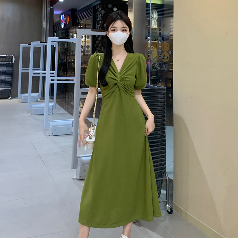 เดรสแขนสั้น มีไซส์ L-4XLอก 38-47 นิ้ว ใส่ได้ทั้งสาวหุ่นดีน่ารักจนถึงสาวอวบพลัสไซส์ จัดส่งฟรี! ทักแชทสั่งซื้อ