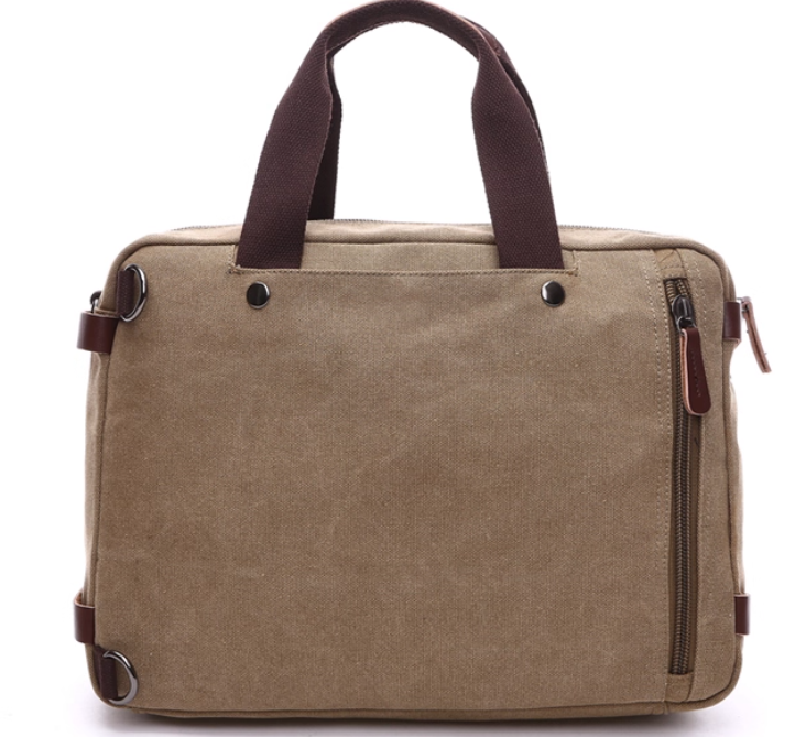 กระเป๋าเป้ กระเป๋าสะพาย ผ้าแคนวาส แบบมีหูจับ และ มีสายสะพายหลัง แบบเก็บได้ กระเป๋าเป้ผ้าแคนวาส 969262