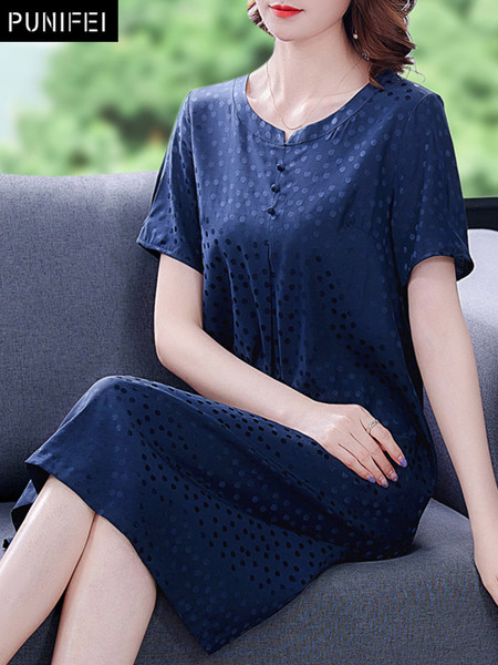เดรสวัยผู้ใหญ่40-60ปี เดรสคุณแม่ ชุดเดรสทำงานวัยผู้ใหญ่ แบรนด์ MAMA DRESS
