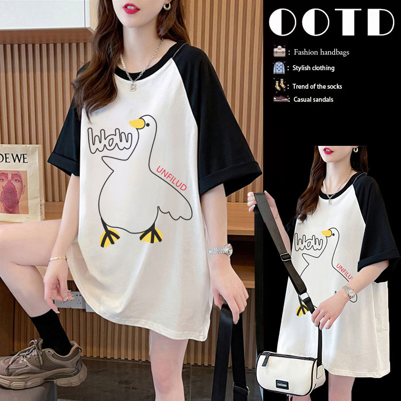 เสื้อยืดคนอ้วนแบบโอเวอร์ไซส์แบบ ulzzang fashion สนใจทักแชท