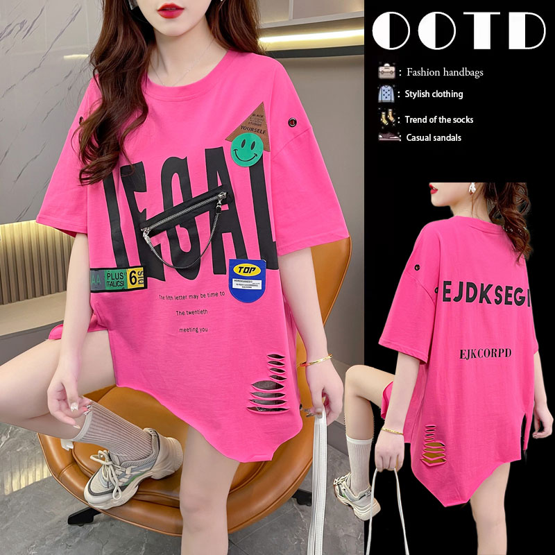 เสื้อยืดคนอ้วนแบบโอเวอร์ไซส์แบบ ulzzang fashion สนใจทักแชท