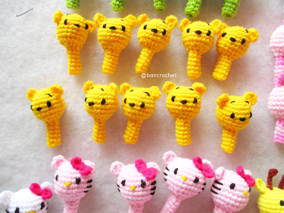 ที่ครอบหัวดินสอ ตุ๊กตาหมีพูห์ (pencil cover) ชมพู 2 นิ้ว