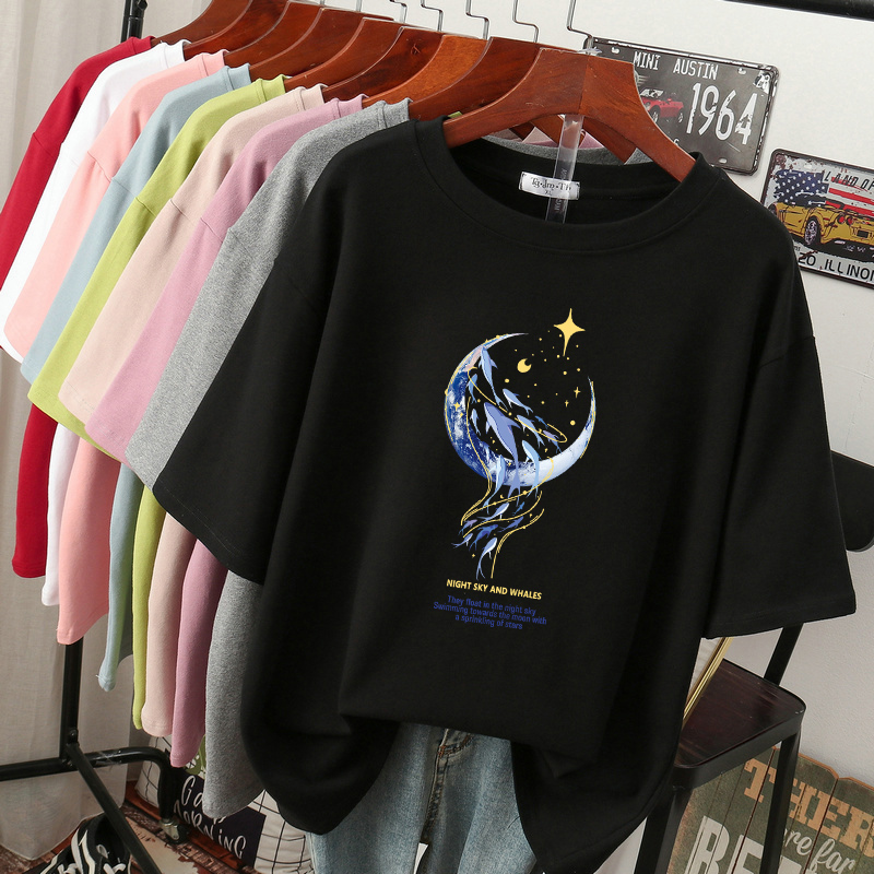 เสื้อยืดคอตตอน สกรีนลายน่ารัก มีหลากหลายสี ส่งฟรีทั่วไทย BY JIMIAO