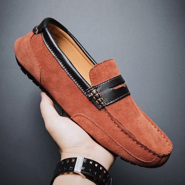 รองเท้าหนังผู้ชาย มีไซส์39-44 รองเท้าโลฟเฟอร์ชาย Slip-On Shoes