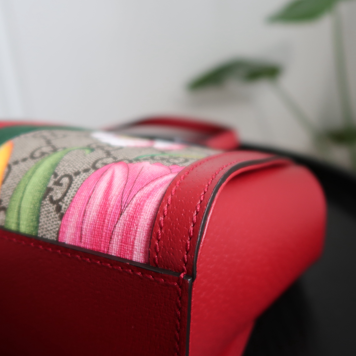 Gucci Red GG Flora Ophidia Small Tote