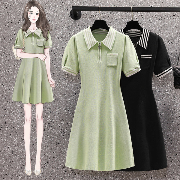 เดรสคนอ้วน เดรสสาวอวบ ชุดเดรสคนอ้วนวัยรุ่น BY PLUS SIZE Girl